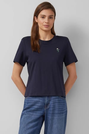 T-shirt donkerblauw