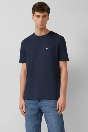 regular T-shirt donkerblauw
