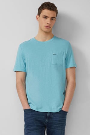 regular T-shirt blauw