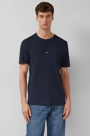 regular T-shirt donkerblauw