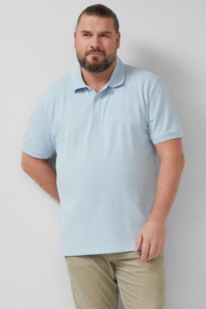 regular polo Plus Size lichtblauw
