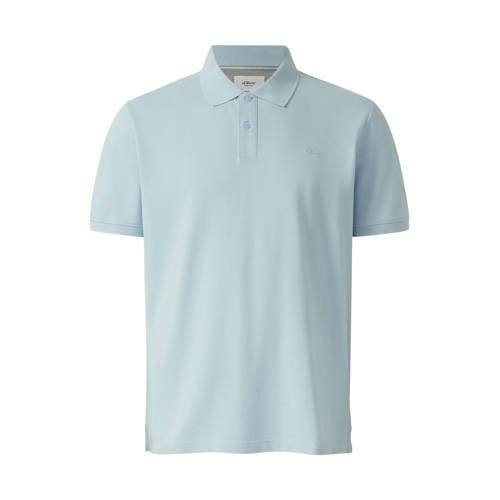 s.Oliver Big Size regular polo Plus Size lichtblauw afbeelding