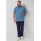 s.Oliver Big Size regular polo Plus Size blauw