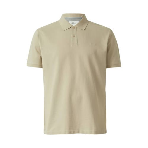 s.Oliver Big Size regular polo Plus Size beige afbeelding
