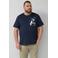 s.Oliver Big Size regular T-shirt Plus Size donkerblauw