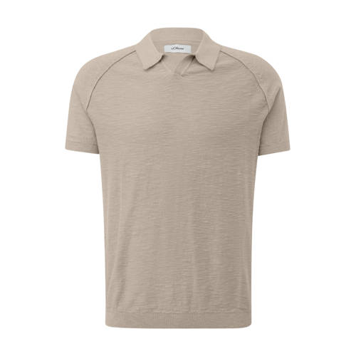 s.Oliver Big Size regular polo beige afbeelding