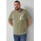 s.Oliver Big Size regular T-shirt Plus Size donkergroen