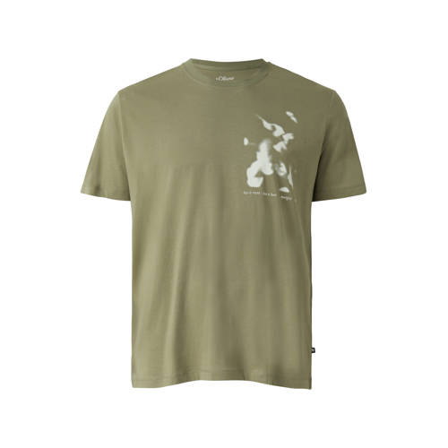 s.Oliver Big Size regular T-shirt Plus Size donkergroen afbeelding