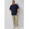 s.Oliver Big Size regular polo gebreid donkerblauw