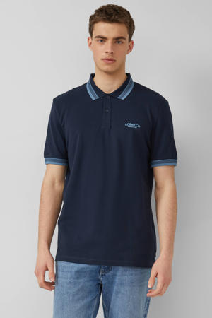 regular polo donkerblauw