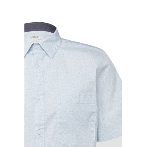 s.Oliver slim casual overhemd lichtblauw afbeelding