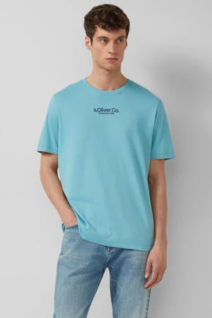 regular T-shirt blauw