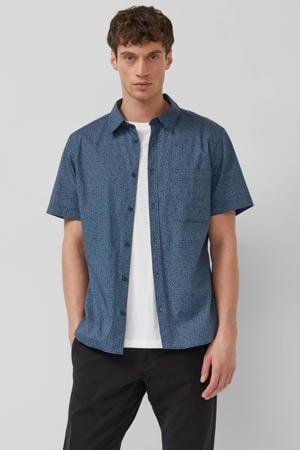 slim casual overhemd donkerblauw
