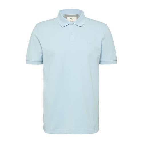 s.Oliver regular polo lichtblauw afbeelding