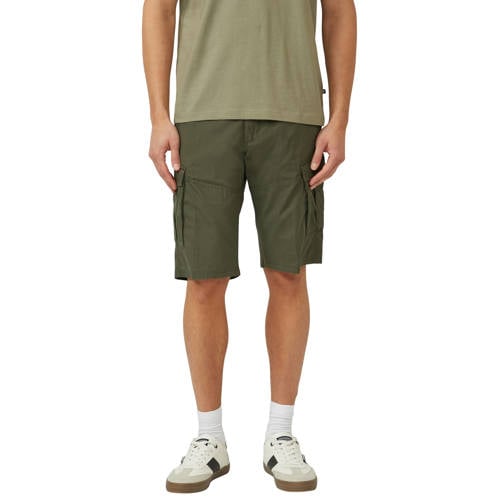 s.Oliver regular cargo short donkergroen afbeelding