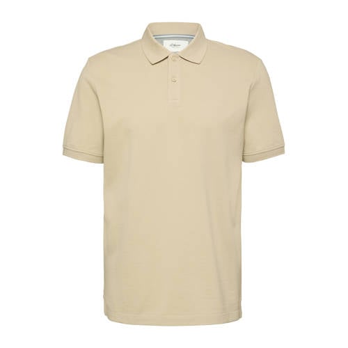 s.Oliver regular polo beige afbeelding