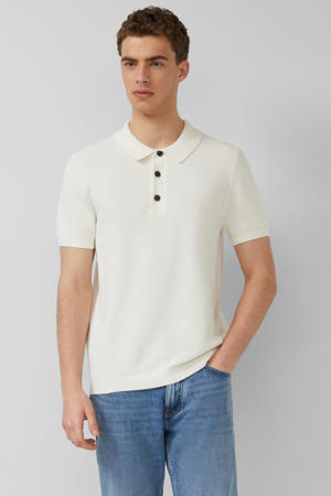 regular polo gebreid wit