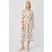 s.Oliver BLACK LABEL midi blousejurk met ceintuur en stip ecru