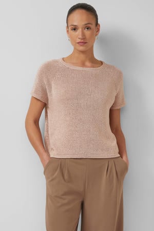 pullover oudroze gebreid