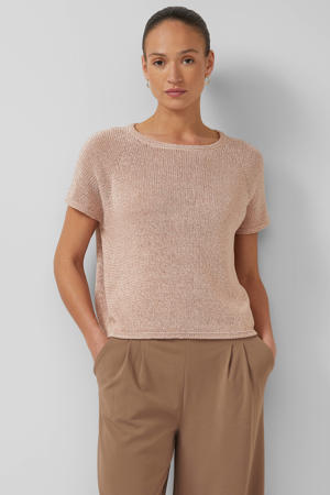pullover oudroze gebreid