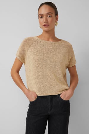 pullover beige gebreid