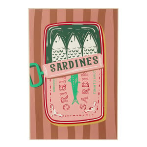 wandhanger Sardines (41x61 cm)