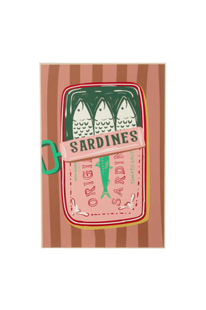wandhanger Sardines (41x61 cm)