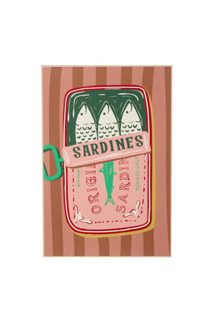 wandhanger Sardines (41x61 cm)