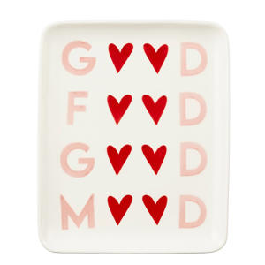 serveerbord Good Food Good Mood (20,5x17 cm)