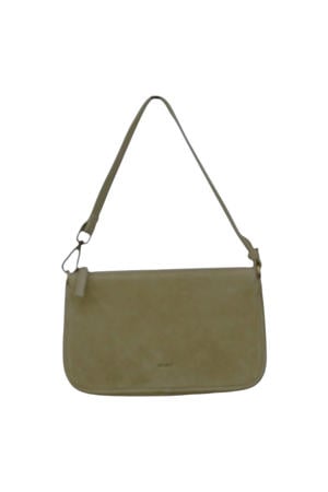 leren crossbody tas beige
