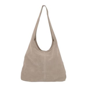 suede schoudertas Portland Road lichtgrijs