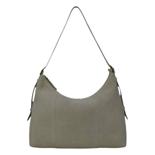 DSTRCT leren crossbody tas beige afbeelding