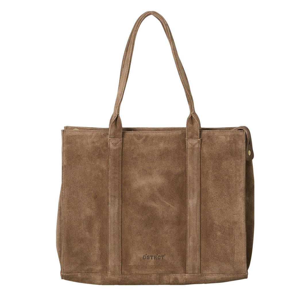 DSTRCT suede shopper taupe