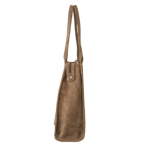 DSTRCT suede shopper taupe afbeelding