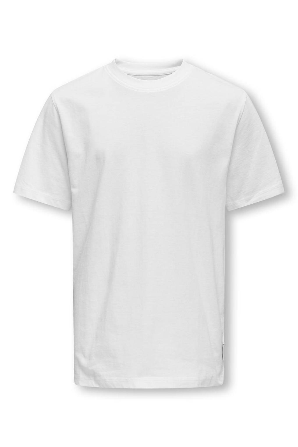 ONLY & SONS JUNIOR regular fit T-shirt - wit