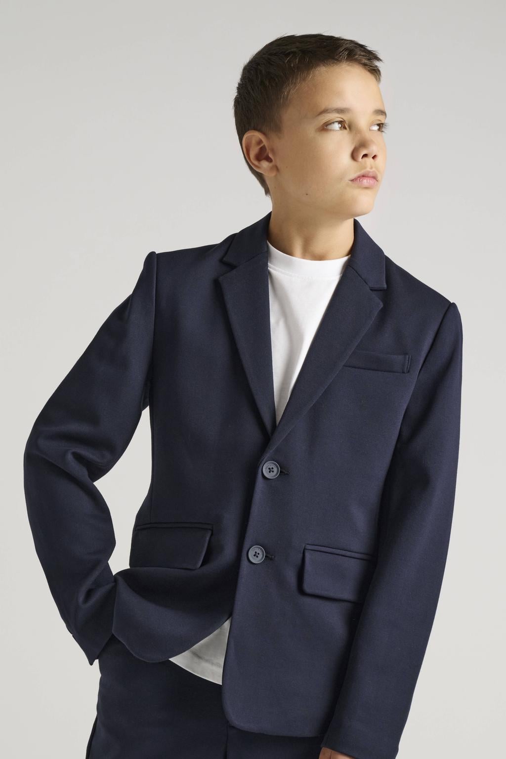 ONLY & SONS JUNIOR slim fit colbert - marineblauw