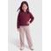KIDS ONLY MINI gestreepte broek - ecru/donkerrood