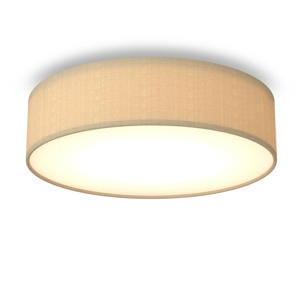 plafondlamp Fabric 40CM 1L Rond E27 220-240V Taupe