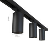 thumbnail: Calex tracklight 2M 4 spots 220-240V Zwart