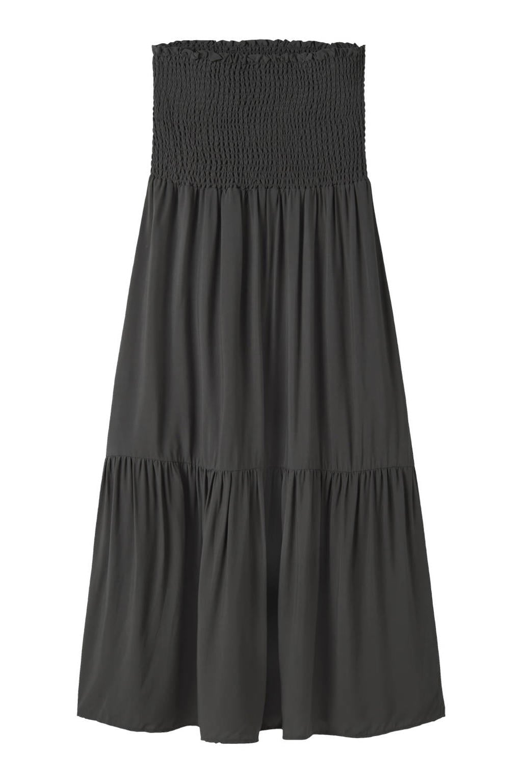 Zwarte meisjes LMTD maxi rok gemaakt van viscose en met elastische tailleband