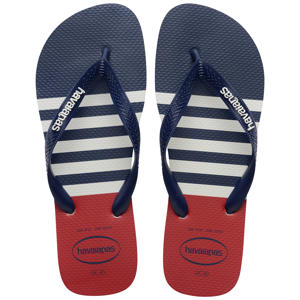 teenslippers donkerblauw/rood
