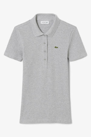 polo grijs rib gebreid