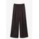 Lacoste wide leg regular waist broek donkerbruin