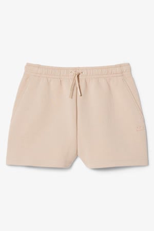 relaxed high waist sweatshort beige