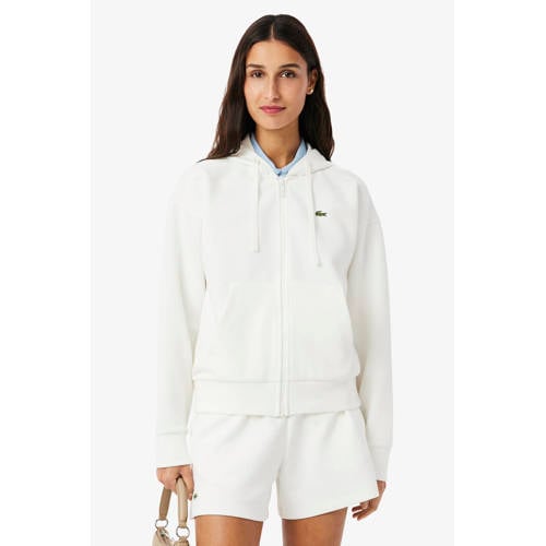 Lacoste sweatvest ecru afbeelding