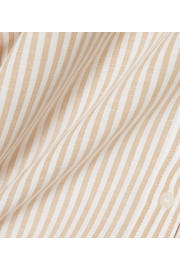 thumbnail: Lacoste gestreepte blouse met linnen camel