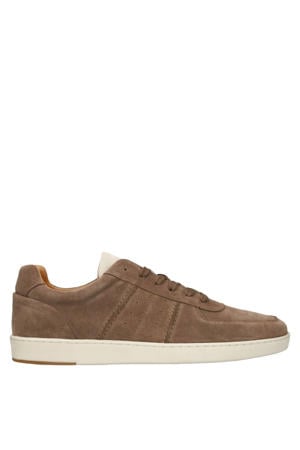 suède sneakers bruin