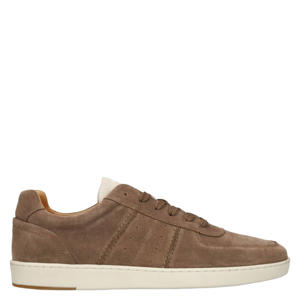 suède sneakers bruin