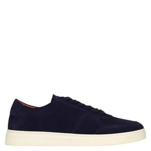 suède sneakers donkerblauw