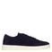 Manfield suède sneakers donkerblauw